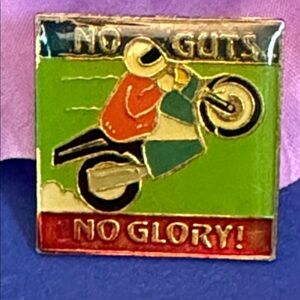 No cuts no glory vintage pin unisex 1988 Atlanta